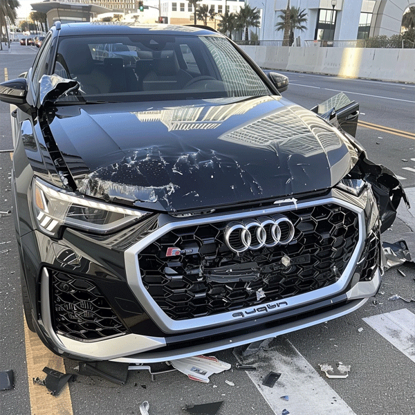 Audi car accident in Columbus, Ohio