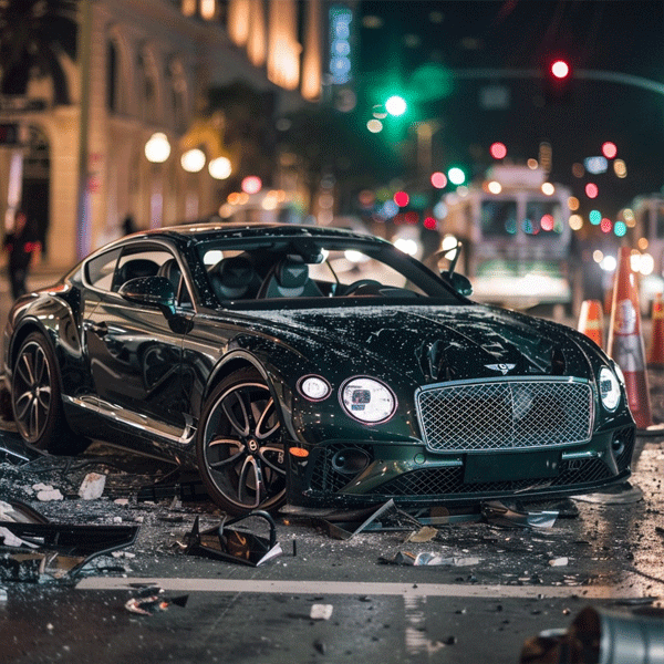 Bentley car accident in Columbus, Ohio